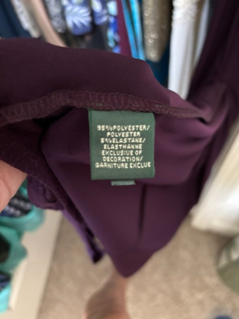 Plum Ralph Lauren gown Size 8 - Picture 7 of 7